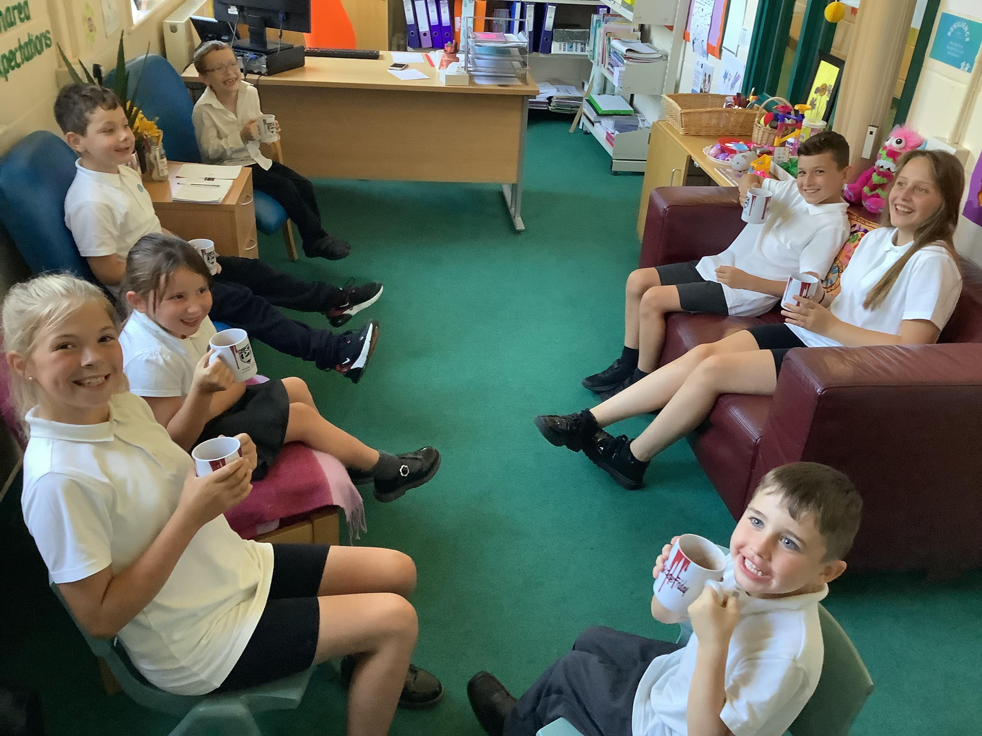These children have been spotted doing things the Harwich Community Primary way- Well done