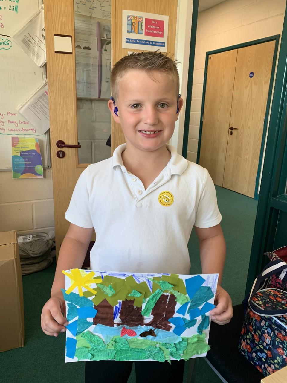 An perfect collage adn all independently too. Well done, Harry.