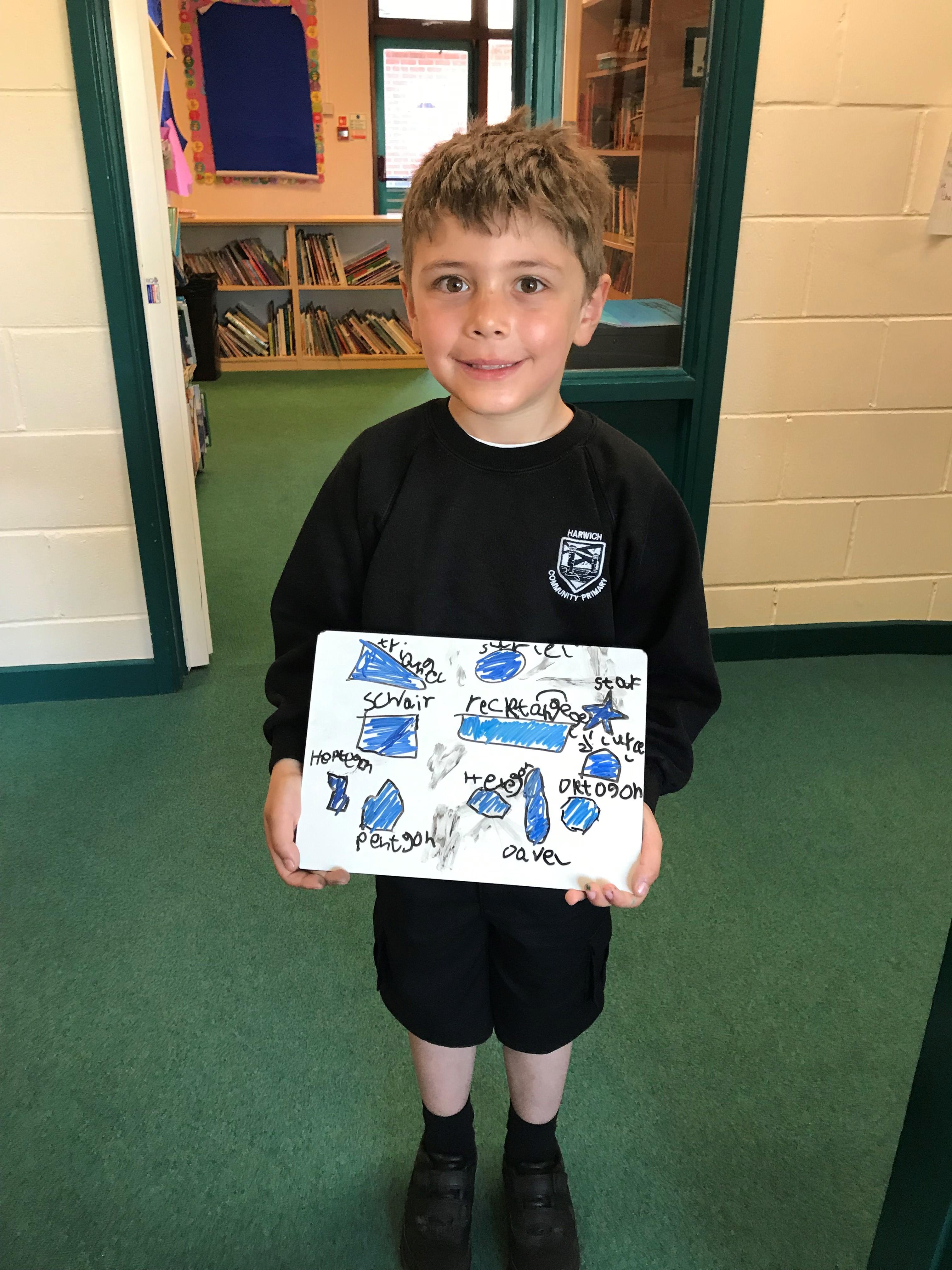 Matthew created all these shapes independently!