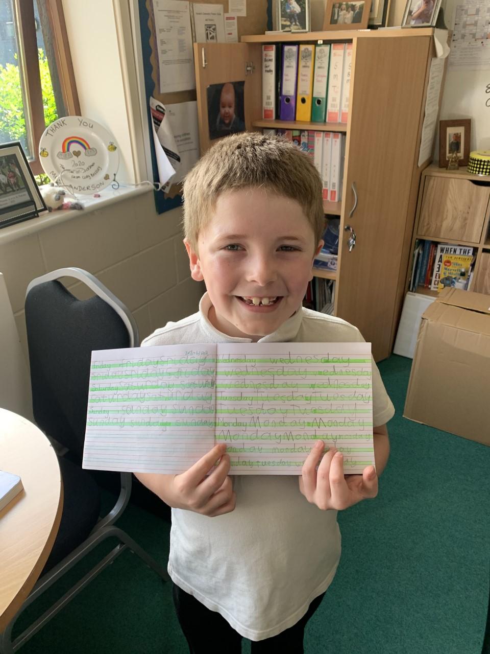 Well done, Daniel. This is amazing handwriting.