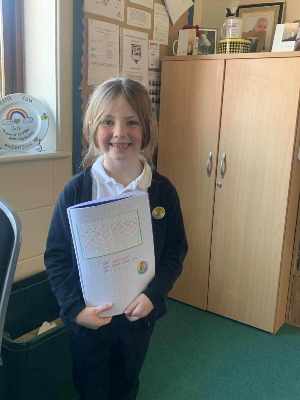 Ava has only gone and smashed her Maths work today- super girl!