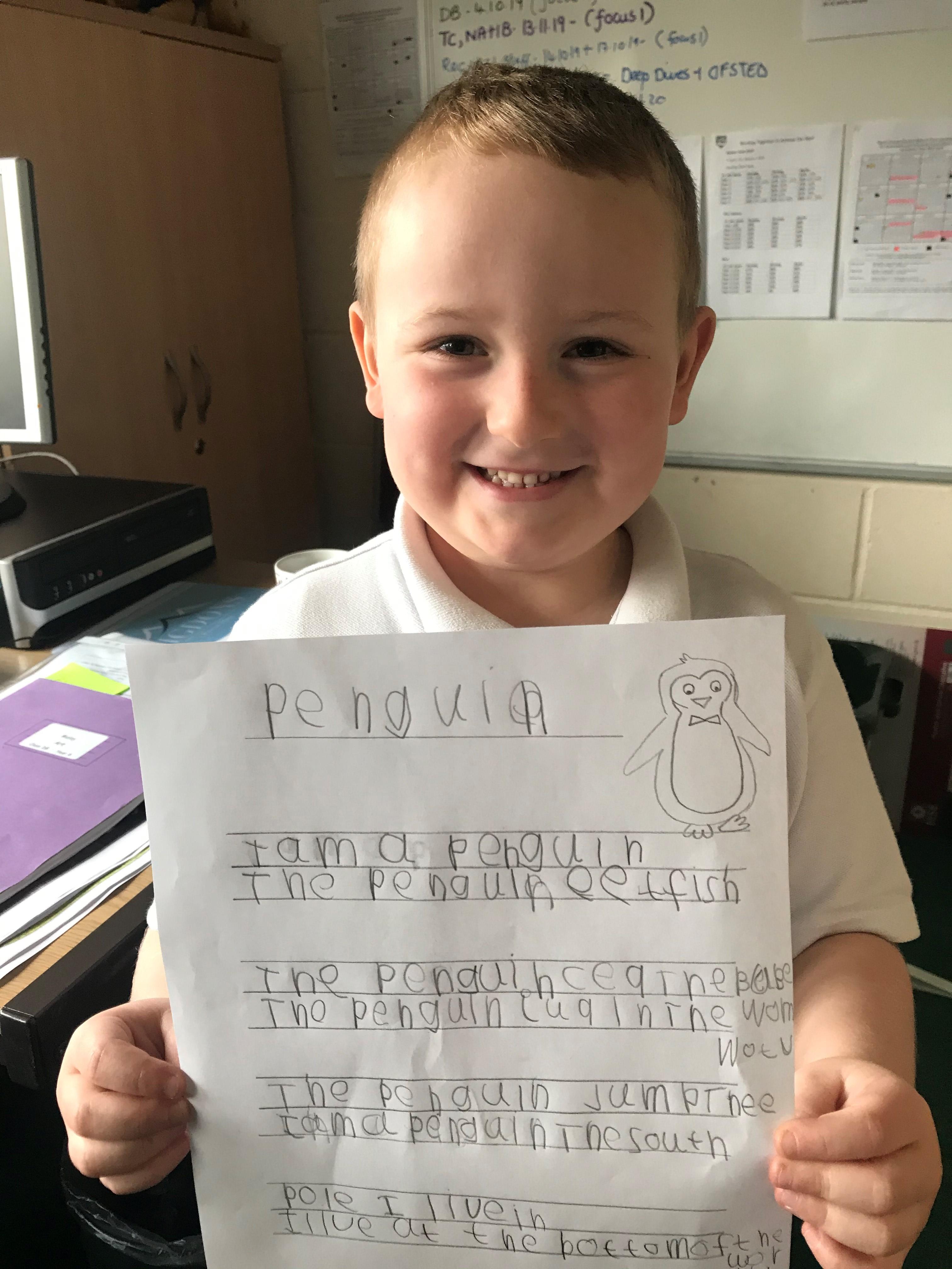 Brilliant facts about Penguins and amazing writing