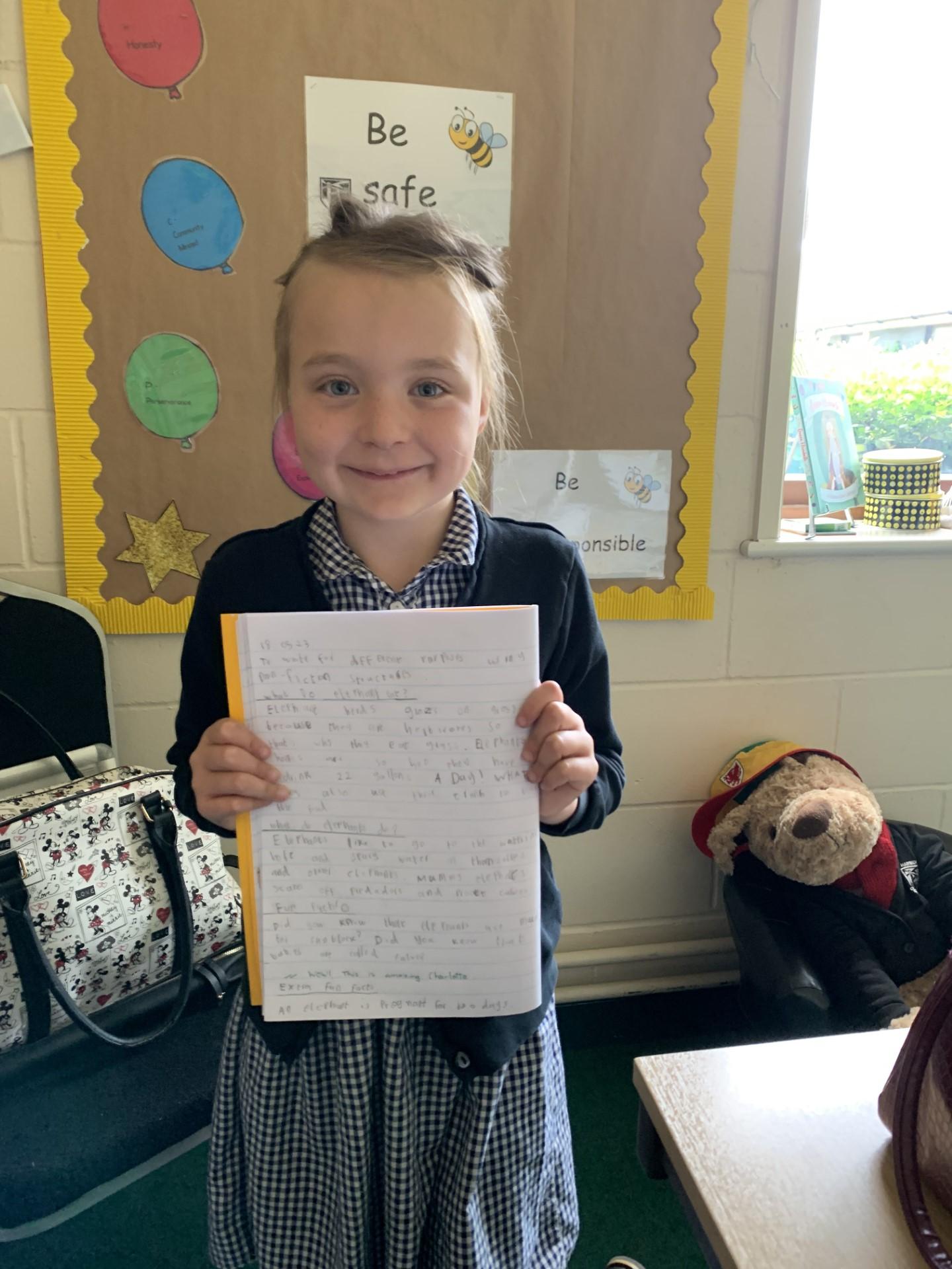 A super non chronological report, Charlotte!