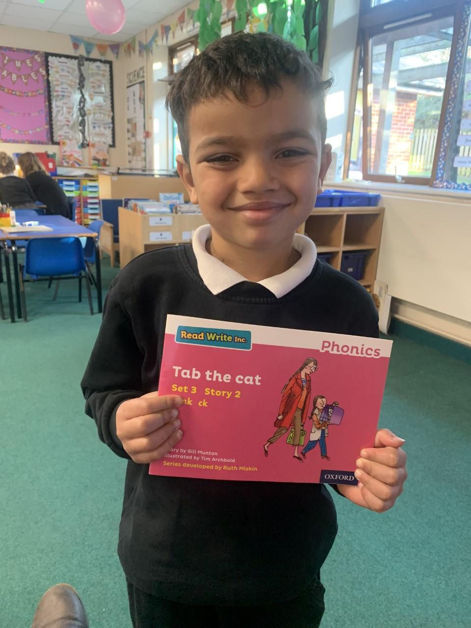 Teo has been working so hard and already dipped in to the goody box