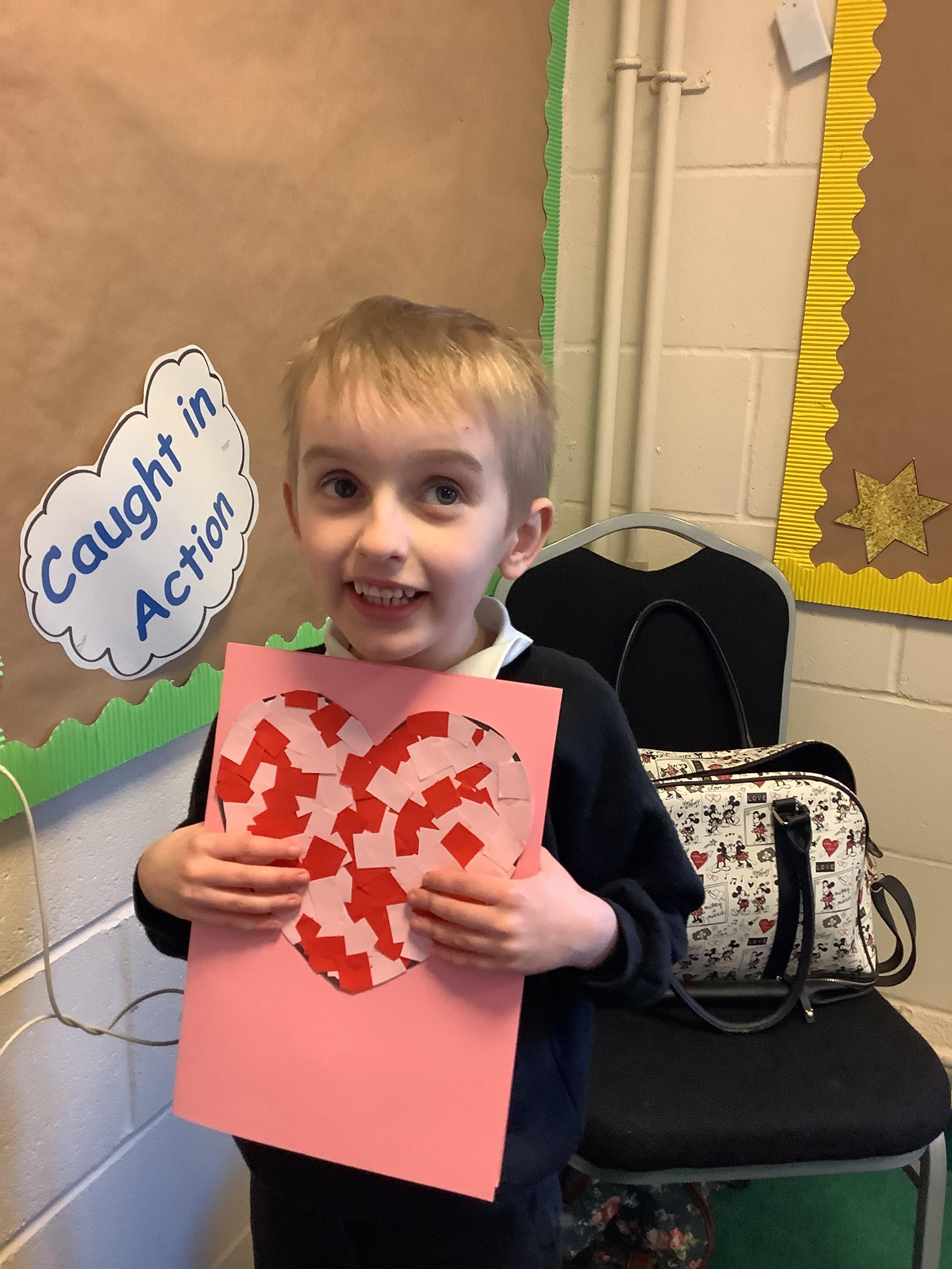 Wow what a lovely valentine's card, Kaiden