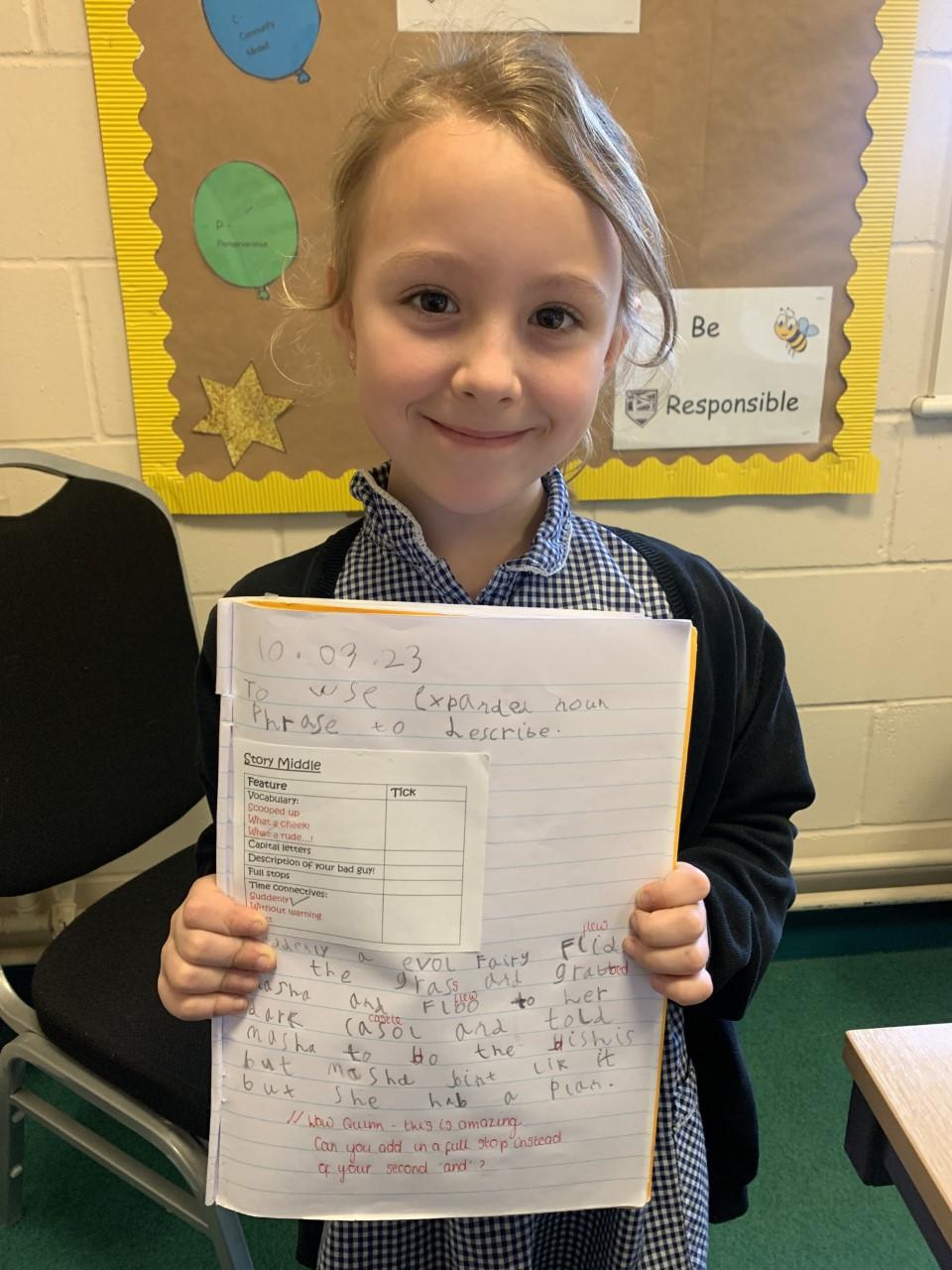 Quinn has made so much progress since September- well done!