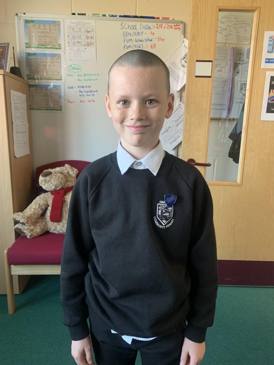 Mitchell has done so well and has become a member of school council. Good luck!