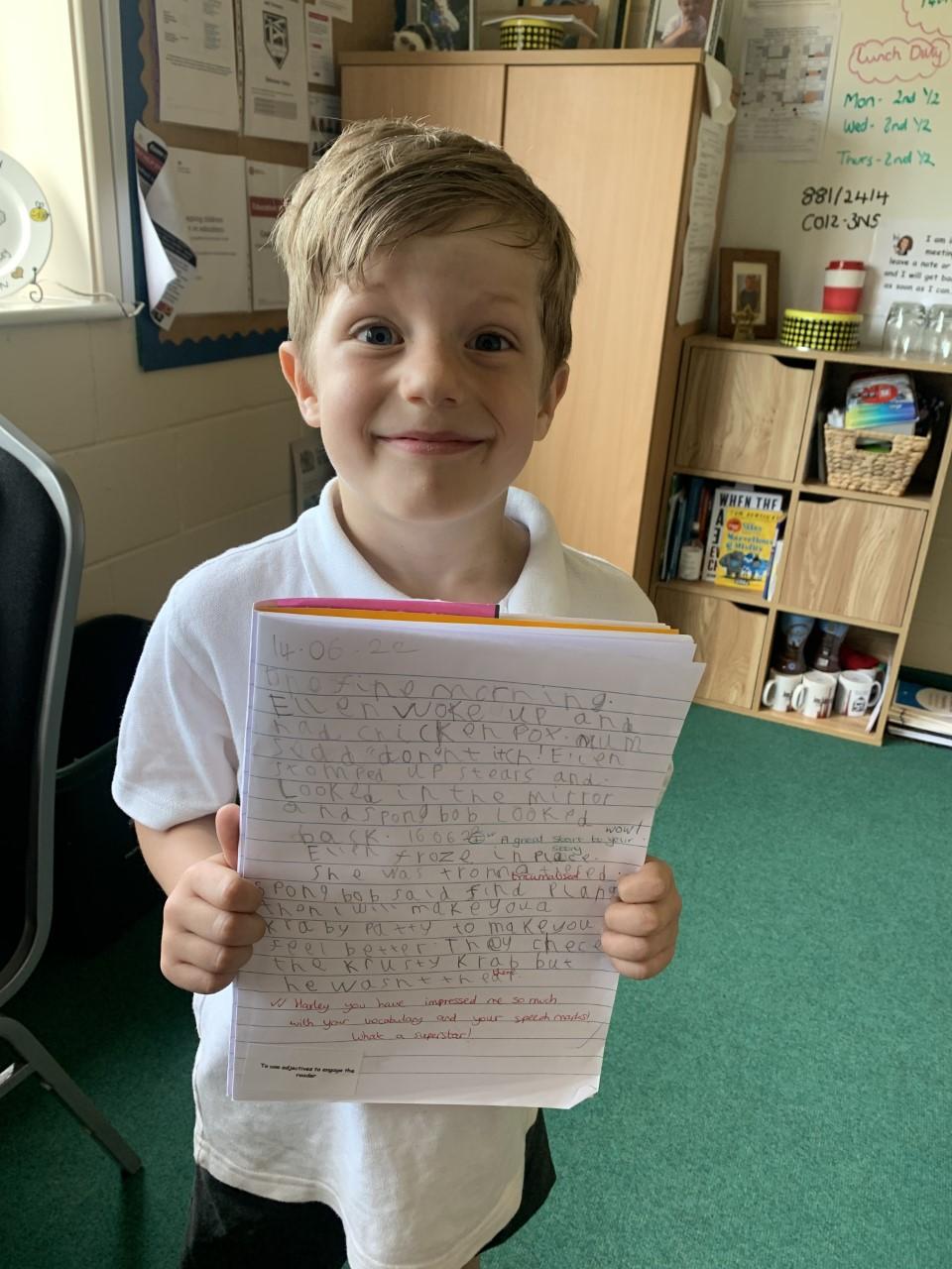 Wel done, Harley. An amazing story writer and what wonderful vocabulary.