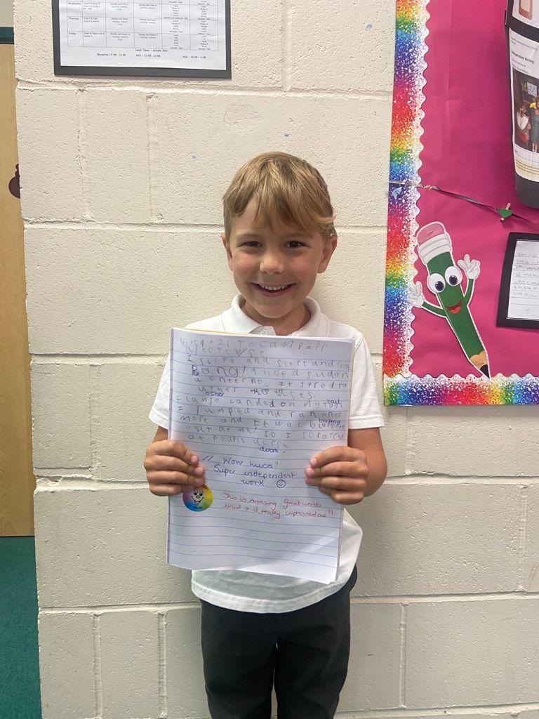 Wowee- the most fantastic vocab used in your story, Luca!