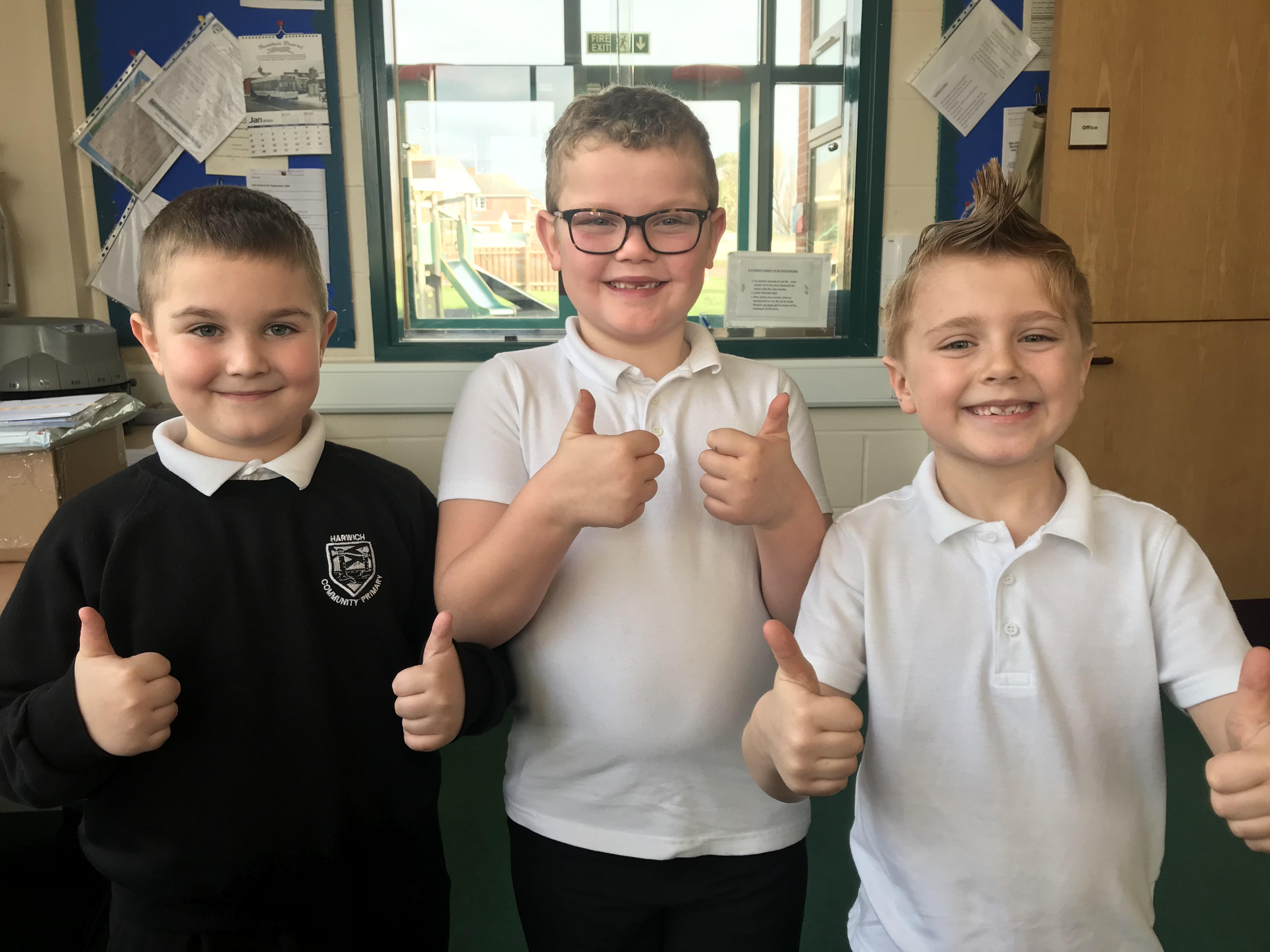 What wonderful kind friends you 3 are, boys!